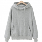 Naiste pikkade varrukatega kapuutsid Naiste sirge Poleron vabaajar&otilde;ivaste k&auml;nguru taskuga kapuuts S