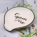 Mitmeotstarbeline keraamiline lusikahoidja, valge lusikahoidja lusikahoidja k&ouml;&ouml;giriistad lauan&otilde;ud lusikahoidja lusikas 1