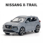 Uus 1/32 m&otilde;&otilde;tkavas X-Trail m&auml;nguauto mudel, sulamist survevalatud, tagasit&otilde;mmatav mudelauto heliga ja tuledega, poiste festivali m&auml;nguasi, kingitus, kollektsioon hall v&auml;rv