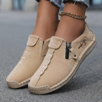 Naiste k&auml;sitsi valmistatud vabaaja mokassiinid - Sobivad 10 juhuks, mugavad ja vastupidavad pealet&otilde;mmatavad tennised lukuga 38 khaki