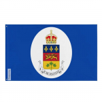 Drapeau &ndash; leitnant-gouverneur du Qu&eacute;bec &ndash; 90 x 150 cm &ndash; pol&uuml;ester &ndash; mulje otse/vastupidi &ndash; &OElig;illets en fer