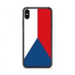 Coque iPhone &ndash; Drapeau Tch&eacute;quie &ndash; iPhone XS Max &ndash; Supp &ndash; Mitmev&auml;rviline &ndash; Vertikaalne