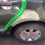 Auto painduv magnetiline kaitseriba Pihustusv&auml;rvi leht Varjestus Kuiv kaitsja Pind Universaalne Metalllihvimis serv C5V5 roheline