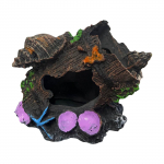 M&auml;danenud &auml;mbrivrakid, uppunud puit, krevetimaja, varjualune, vaigust valmistatud k&auml;sit&ouml;&ouml;, paagi kaunistused, akvaariumi haljastus One Size must