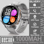 2025 Uus 1000MAH &Uuml;limalt vastupidav Nutikell Meestele 1,73-tolline HD-ekraan GPS Kompass Bluetooth K&otilde;ne Veekindel Spordi Nutikell XIAOMI jaoks h&otilde;be