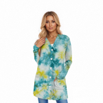 Naiste pikkade varrukatega kampsun, vabaajajakk taskutega, topp L