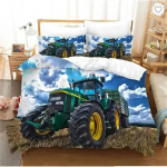 Traktori Voodipesukomplekt 3D-tr&uuml;kk P&otilde;llumajandust&ouml;&ouml;riist K&auml;rry Kodu Dekoratsioon Padjap&uuml;&uuml;r Tekikott Armas Kingitus Perele ja S&otilde;pradele 140x200cm