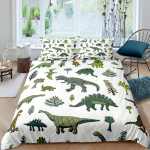 Dinosaurus Tekikott Armsad Dinosaurused Multikloomiline Loomateema Voodipesukomplekt Lastele Teismelistele Kahekohaline Queen King Suurus Pol&uuml;ester Tekikate AU Double(180x210cm)