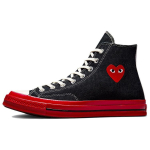 Comme des Gar&ccedil;ons Play x Converse Chuck 70 High Must Punane Unisex Tennised Egret A01793C 35 black