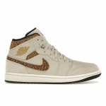 Air Jordan 1 Mid SE Pruun Olifant Meeste Tennised Light-Orewood-Brown Metallic-Gold Valge DZ4129-102 40