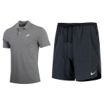 Nike l&uuml;hikeste varrukatega T-s&auml;rk ja viiepunktilised l&uuml;hikesed p&uuml;ksid Vabaaja spordikomplekt Meeste komplektid CJ4457-063+DM4742-010 XXL