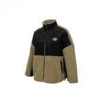Adidas Originals Sherpa Mix W Logo Tikitud &Uuml;hendatud Lambavillane Seisukrae Jakk Naiste Jakk HY4256 L