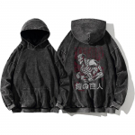 Anime Attack On Titan Reiner Braun Tr&uuml;kitud Kapuutsiga Meeste Naiste Shingeki No Kyojin Kapuutsid Harajuku Unisex Pestaud Puuvillane Dressipluus M