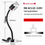 LED Masinat&ouml;&ouml;riista T&ouml;&ouml;valgusti &ndash; CNC Treipingi Voolikuga Magnetiline Painduva Kaelaga Valgusti 24V/220V