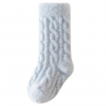 Talvised paksendatud vasts&uuml;ndinu beebi soojad sokid beebi jalgade soojendaja imikutele lastele &uuml;hev&auml;rvilised p&otilde;randasokid laste magamissokid L kohv