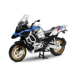 1/12 BMW R1250 GS M&auml;ngumootorratas Valatud Metallmudel 1:12 maastiku spordiv&otilde;istluse heli- ja valguskogu Kingitus poisile Lastele must