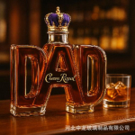 Piiri&uuml;lene Euroopa DAD Viski Pudel Isa Viski Pudel Klaaspudel Crown Royal