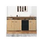 Kapp - MUVOE - 150x35x75,9 cm - 3 sahtlit - 3 ust - Pruun