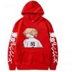 Anime Tokyo Revengers Manjiro Sano MIKEY Graafilise Prindiga Kapuutsiga Meeste Naiste Manga Kapuutsid Mugav Dressipluus Harajuku Pullover S