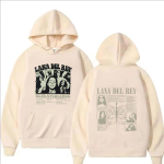 Lana Del Rey Moetr&uuml;kiga Hip Hop Huppar Meestele S&uuml;gis Talv Naistele Vabaaja Vintage Pika Varrukaga Fliisist Pullover Hupparid S beige