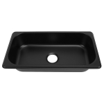 Matkaauto valamu 304 roostevabast terasest 12,8x6,93x2,56 tolli Sisseehitatud k&auml;tepesubassein 40 mm &auml;ravooluavaga paadi, haagissuvila jaoks Black