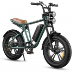 ENGWE M20 - V&eacute;lo &eacute;lectrique 20 pouces - Autonomie de 75 km - Batterie 48 V 13 Ah - Suspension int&eacute;grale - Vert roheline