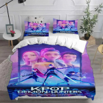 Rumi Demon Hunters K-pop T&uuml;drukud Poisid Grupp Tr&uuml;kitud S&uuml;damikuta Tekikott Mitu Suurust Magamistuba &Uuml;hiselamu Puhkuse Voodipesu Kaunistus EU Twin(135x200cm)