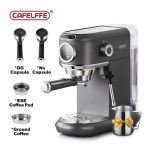 Cafelffe MK-601F 4in1 Cappuccino kohvimasin Dolce gusto Nes kapsel Espressomasin ESE padjahoidja Jahvatatud kingitus armastajale, isale, emale must