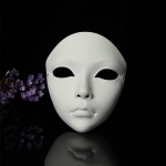 Kost&uuml;&uuml;mid Rekvisiidid T&auml;isn&auml;oga Cosplay Gei&scaron;a Mask Lilleline Hirmutav Hanfu Cosplay Mask Maskeraadikost&uuml;&uuml;m Jaapani Mask M&auml;nguasi N&auml;itus