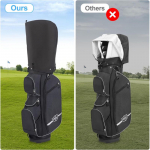 Golfikoti vihmakate tolmukindel vihmakate kepikaitsega kaasaskantav golfikoti vihmakate golfikotile ja kandek&auml;rule, jalgadega seisvale kotile onesize