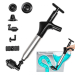 D&eacute;boucheur &agrave; air comprim&eacute; - INNOVAGOODS - 5 en 1 - Manom&egrave;tre int&eacute;gr&eacute; - 7 accessoires - &Eacute;cologique must