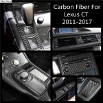 Carbon Fiber For Lexus CT 2011-2017 CD Air Conditioning Control Panel Gear Panel Air Panel car Stickers cover Car 8