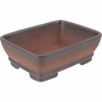Suured ristk&uuml;likukujulised antiiksed terrakota mahlakad bonsaid lillepotid lillakaspruuni liiva drenaažikera potid kontori t&ouml;&ouml;laua jaoks 17.9x13.4cm