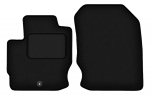 Dywaniki samochodowe prz&oacute;d do: Mitsubishi Colt VII HB bez nawiew&oacute;w (2008-2012) czarne