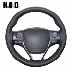 Must kunstnahast autojuhtimiskangi kate Toyota RAV4 2013- Corolla 2014- Auris 2013-2016 Scion iM 2016 jaoks Light Blue Thread