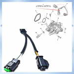 A51K-9804315380 ABS-i termostaadi juhtmestik 207/308/3008/4008 jaoks Citroen C3/C4/C5/Mini/DS3 jaoks Vee temperatuuri juhe must