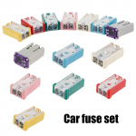 14 tk autokaitsete komplekt Ruudukujuline spetsiaalne kaitsepesa komplekt 15-60A Mcase kaitse plastikust korpusega karp Autode varuosad 14pcs