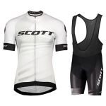 2026 Team Edition SCOTT L&uuml;hikeste varrukatega jalgrattakost&uuml;&uuml;m Meeste Suvine Maanteejalgrattakost&uuml;&uuml;m XXXL white