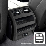 For BMW 5 Series F07 F11 F10 Alcantara Suede Covering CarI nterior Rear Central Air Condition Vent Outlet Protective Cap Shell B-5 Series 11-17