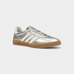 adidas Gazelle Indoor Silver Metallic Core White 46 2/3 valge