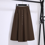 Suur Suurus Naiste A-l&otilde;ikeline Seelik Keskmise Pikkusega S&uuml;gis Uuendatud Paksudele MM-idele K&otilde;htu Kattev ja Salendav Seelik M