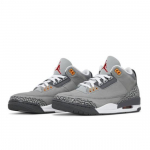 Air Jordan 3 Mid Cool Grey 2021 Meeste Retro tossud CT8532-012 EU 36.5 apelsinikoore v&auml;rv/h&otilde;be