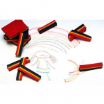 OZ International - Crayons de cire arc-en-ciel Boite de 25 pi&egrave;ces