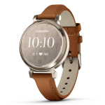 Garmin Lily 2 Classic Tan Gold &Uuml;hilduv Aku &Uuml;hendus ja LINE ja Rasedus Jaapani Nahk/Kreem [Suica Mudel/5-P&auml;evane Elu/Uni