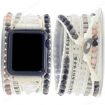 Bohemia Rihm Apple Watch Ultra jaoks Rihm 49mm 44mm 45mm 41mm 42mm 38 K&auml;sit&ouml;&ouml; Looduslikest Helmed K&auml;ev&otilde;ru Iwatch Seeria 8 7 6 Se 5 3 42 44 45 49MM M