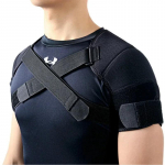 Kahe&otilde;laline soe kompressioonvarrukas/side rotator cuff'i valu leevendamiseks kontorisse, koju. Kootud ka&scaron;miirist. S-M must