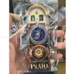 Praha astronoomiline kell hammasratastega k&uuml;lmkapimagnet - Unikaalne vintage disainiga reisimeenete, loominguline kingitus kodu sisustuseks beige