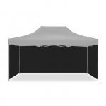 4 Parois pour pavillon le noir / parois lat&eacute;rales pour Pavillion pliable 3x4,5m must