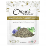Organic Traditions, idandatud chia- ja linaseemnepulber, 8 untsi (227 g)