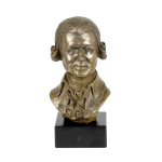 Wolfgang Amadeus Mozart - marble bust, statuette of a famous person, decoration for office, school, and hotel by the Art-Dog brand pruun